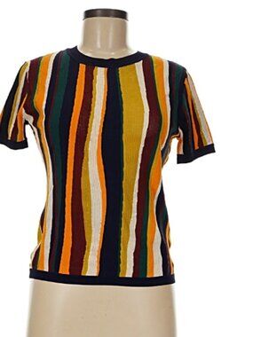 Desigual x Christian Lacroix Multicolor Striped Knit Top